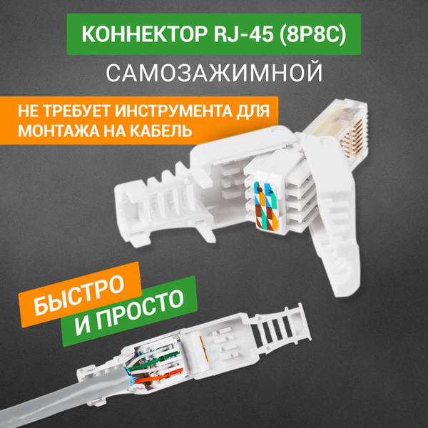 Кабель RJ-45 Ethernet REXANT 05-1051_RJ-45 Ethernet_Внутреннее (для ...