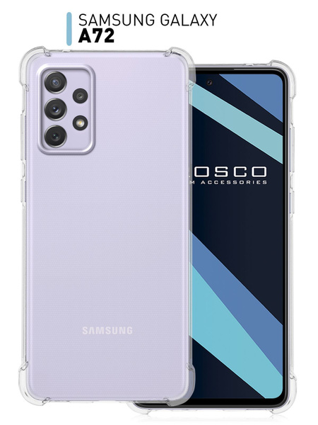 Противоударный силиконовый чехол ROSCO для Samsung Galaxy A72 (Самсунг ...