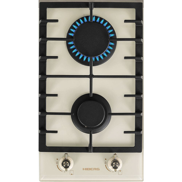 Газовая варочная поверхность HIBERG VM 3022 RY, 2 конфорки ...