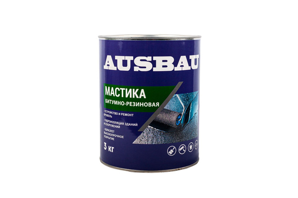 Мастика гидроизоляционная битумно-резиновая для кровли AUSBAU 3 кг ...