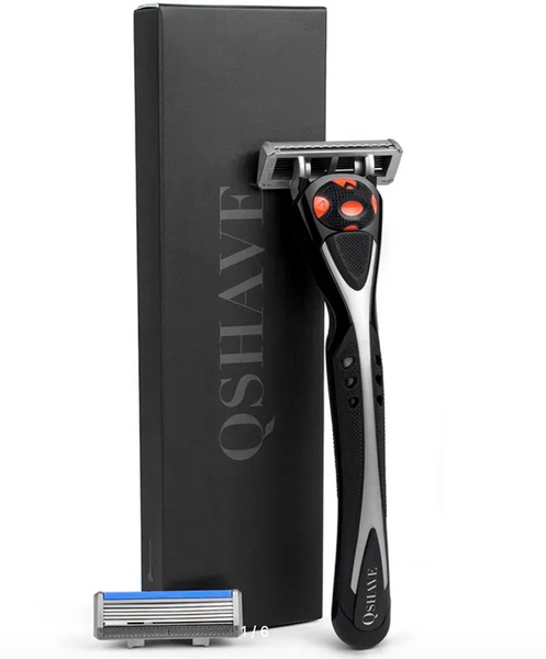 Бритвенный станок со сменными кассетами, Qshave Black Spider Man ...