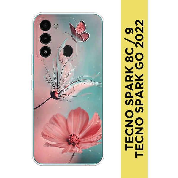 Силиконовый чехол на Tecno Spark Go 2022/8С/9 / Текно Спарк Гоу 2022/8С ...