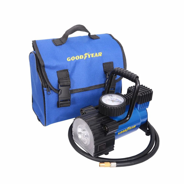 Компрессор 7 атм 35 л/мин GY-35L LED R13-R22 (фонарь,съемная ручка,сумка для хранения) (Goodyear)