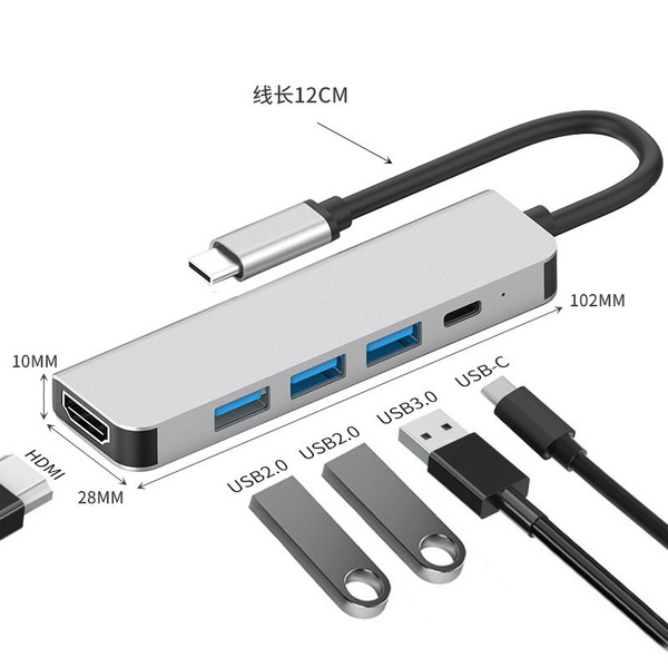 расширения amazon type c 5 в 1 концентратор usb3.0 док станция для ...