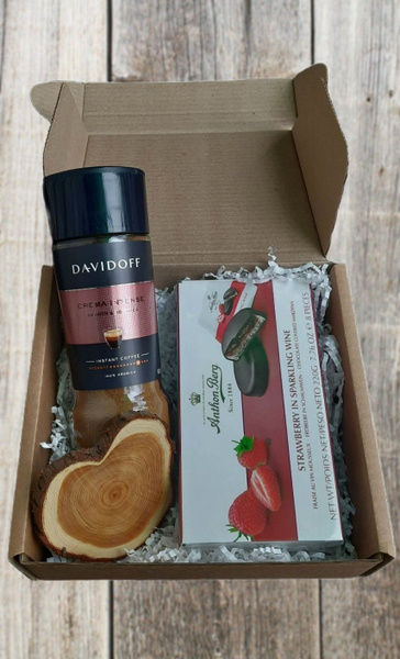 Новогодний набор растворимый кофе Davidoff с конфетами Anthon Berg ...