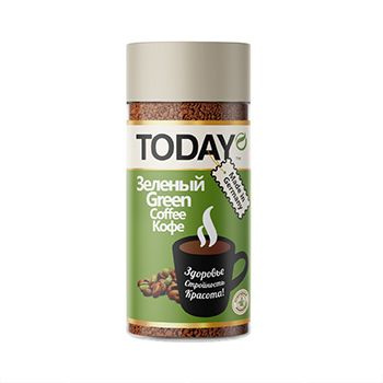 Кофе растворимый Green сублимированный, Today, 95 г, Германия - купить ...