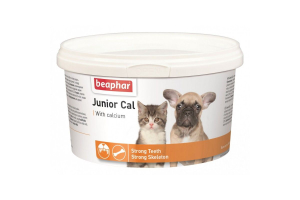 Минеральная смесь Beaphar Junior Cal Beaphar для котят и щенков 200г ...