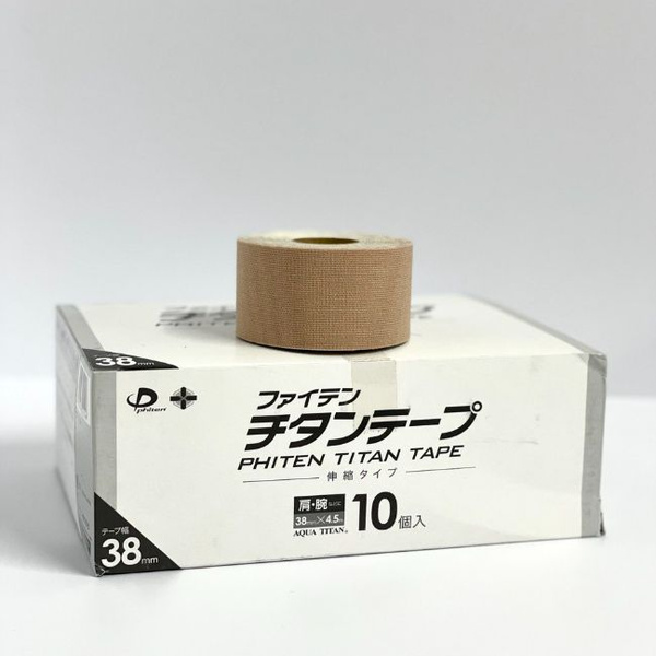 Кинезио тейп PHITEN TITANIUM TAPE STRETCHED 3.8см*4.5м (10шт/уп ...