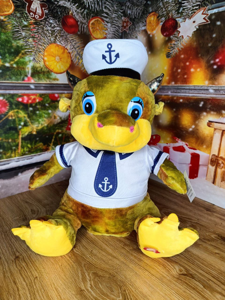 Мягкая интерактивная поющая игрушка Дракон Матрос Символ 2024 года ...