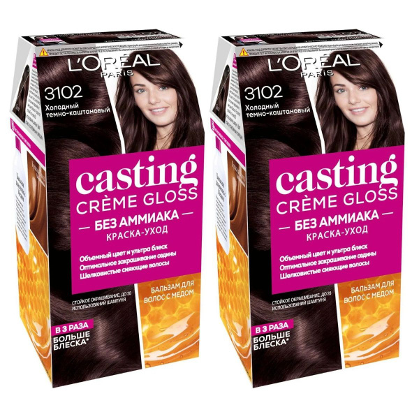 L'Oreal Paris Краска для волос Casting Creme Gloss 3102 Холодный тёмно ...