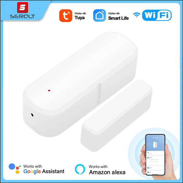 Умный wi-fi датчик открытия двери и окна Tuya , безопасный контроль ...