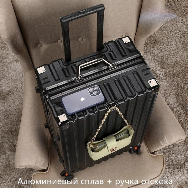 Чемодан Samsonite с алюминиевой рамой, универсальные колеса ...