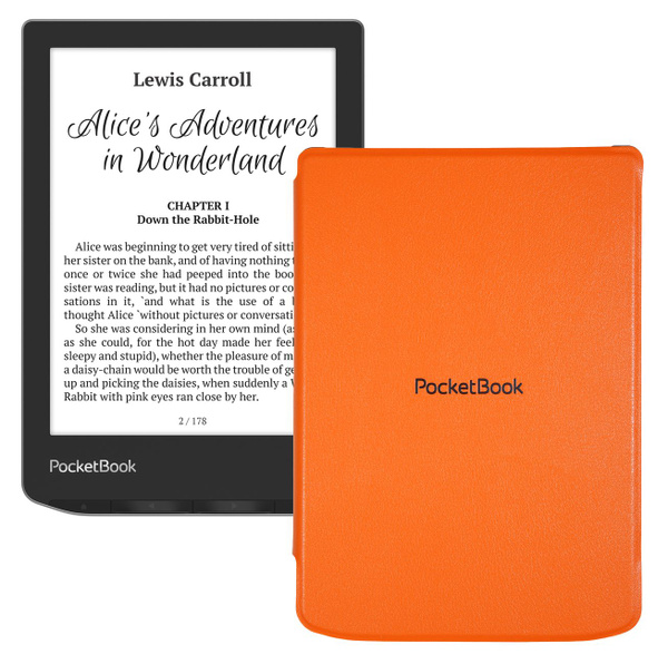 Электронная книга Pocketbook 629 Verse Mist Grey + cover, Монохромный ...