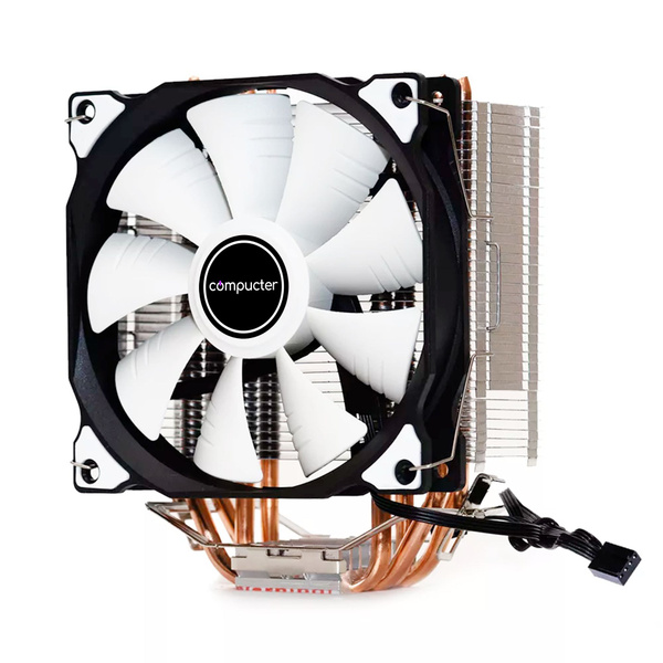 Кулер для процессора башенный с RGB подсветкой и универсальным кольцом ...