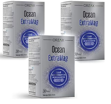 Orzax Ocean ExtraMag, ORZAX, Магний, 200 мг, 30 таблеток - 3 шт ...