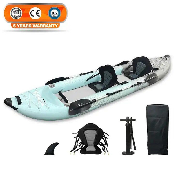 Надувной двухместный каяк байдарка TOURUS Kayak (385x85 cm) с рюкзаком ...