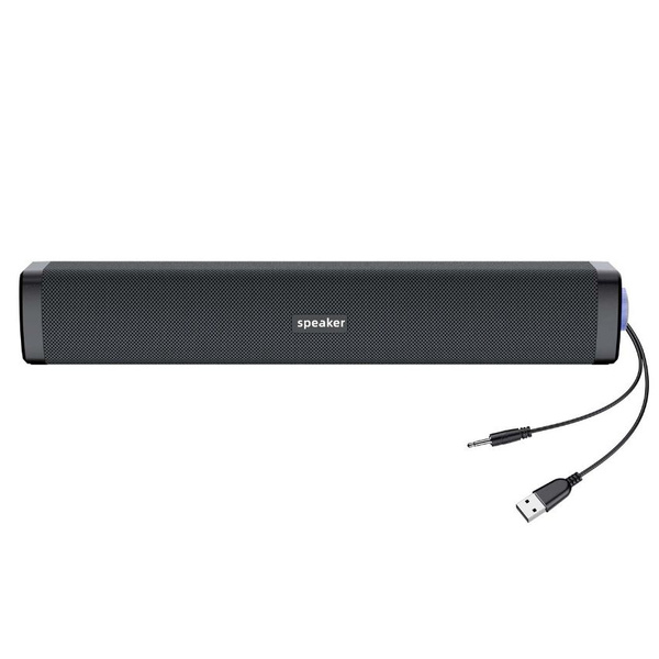 Колонки 2.0 TFN Soundbar Black (BS14-29BK) чёрный - 6 Вт, 3.5 мм, USB ...