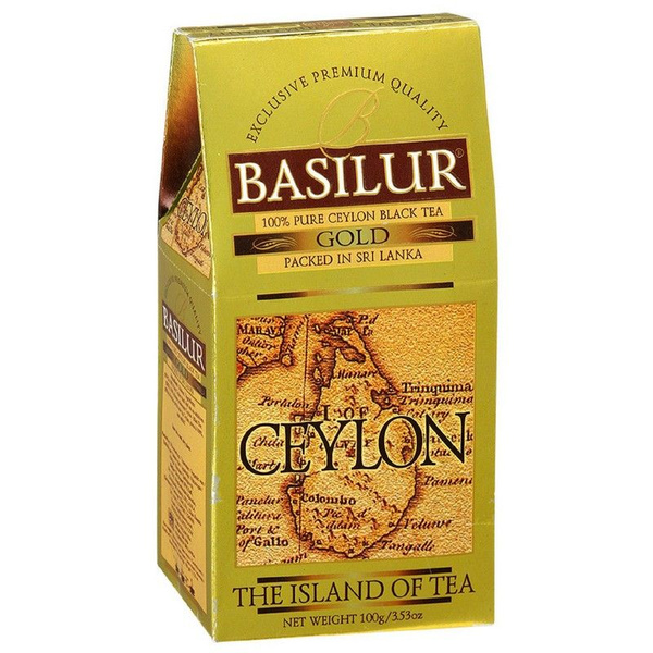Чай черный листовой BASILUR GOLD CEYLON, 100 г. Шри-Ланка - купить с ...