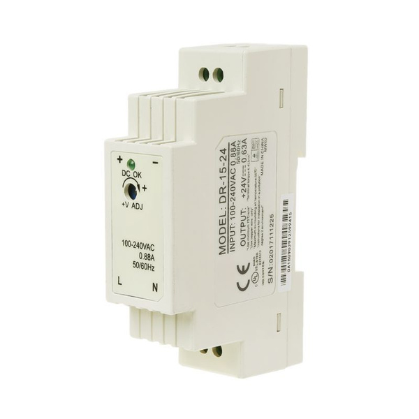 Характеристики DR-15W DIN-рейка Миниатюрный импульсный источник питания ...