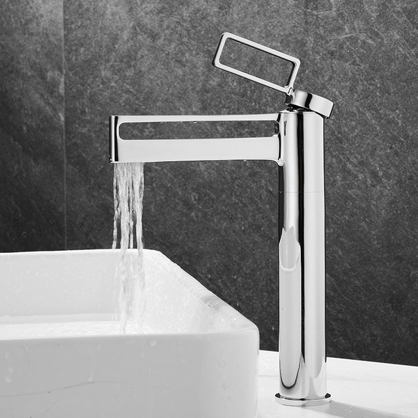Высокий Смеситель для ванны с одной ручкой Luanniao в хроме кран для ...