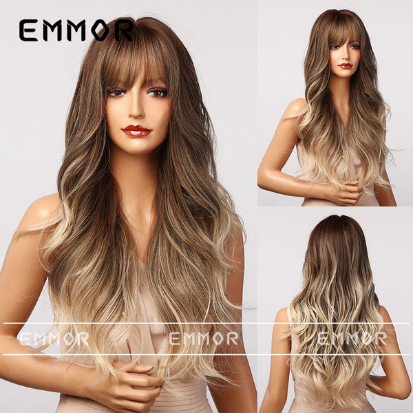 Серый волнистый длинный парик синтетический термостойкий парик ...