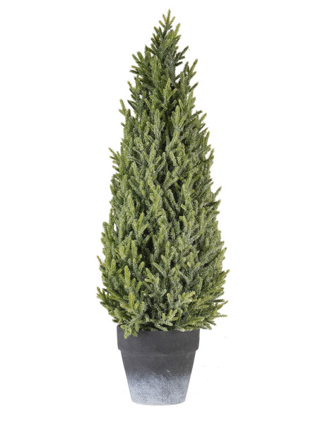 15587 Туя в кашпо в инее h70cm d 27cm купить на OZON по низкой цене ...