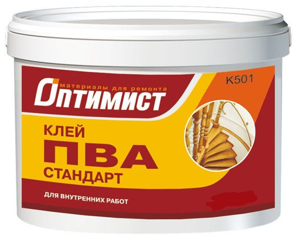 Клей ПВА стандарт "Оптимист" 5 кг для внутренних работ К 501 - купить с ...