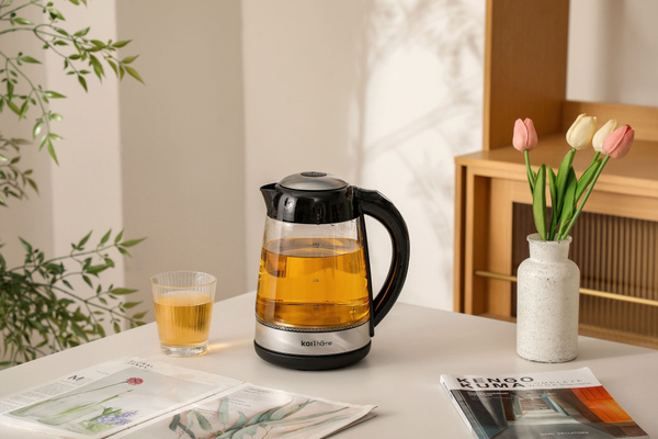 Kari Home Электрический чайник E240, прозрачный, черный матовый купить ...