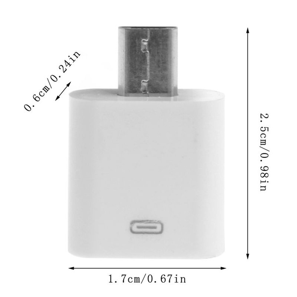 Разъем Apple 8pin female to Android micro USB от мужчины к мужчине ...