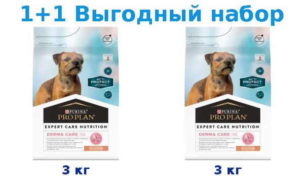 Сухой корм Взрослые, PRO PLAN ACTI PROTECT лосось 3 кг + Взрослые, PRO ...