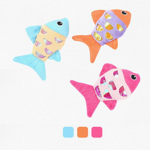 Игрушки для кошек и собак РЫБКИ. Набор из 3 шт. - купить с доставкой по ...