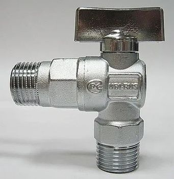 884 Кран мини Bugatti 1/2" x 3/4" угловой для стиральных машин (Бугатти ...