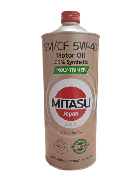 Масло MITASU 5W40 Moly-Trimer SM/CF 1л. (синтетика)