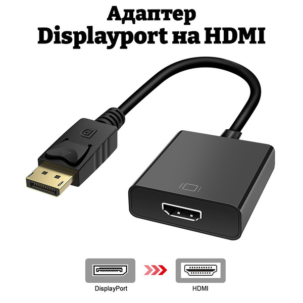Переходник DisplayPort - HDMI - купить с доставкой по выгодным ценам в ...