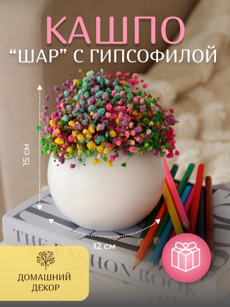 Стабилизированные цветы PLANT I HOME Гипсофила, 800 гр купить по ...
