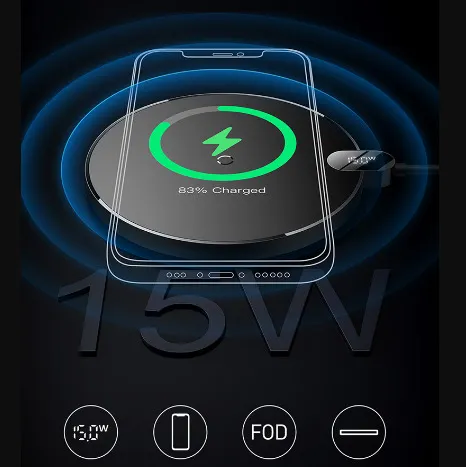 Беспроводное Зарядное устройство Baseus 15 Вт для iPhone (CCED000001) #8