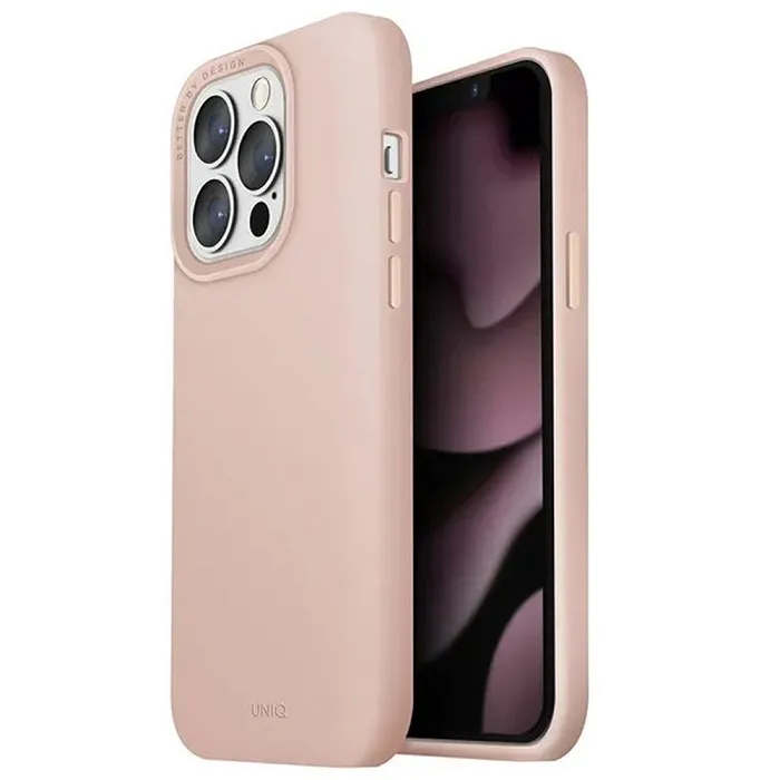 Панель-накладка Uniq Lino Pink для iPhone 13 Pro #2