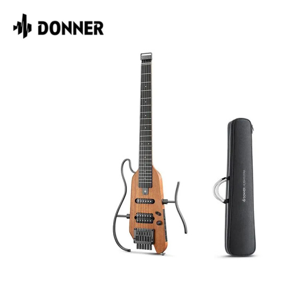 Donner HUSH-X Sunburst Безголовая бесшумная акустическая электрическая ...