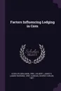 Factors Influencing Lodging in Corn - Benjamin Koehler, James R. 1890- Holbert, George Harlan Dungan