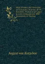 Hugo Grotius; fait historique en trois actes, en prose, de M. Kotzebue. Traduit et arr. pour la scene Francaise par MM. Dumaniant et Thuring - August von Kotzebue