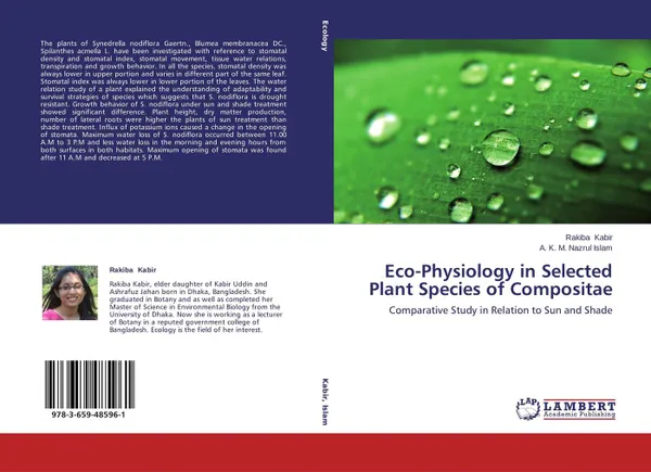 Обложка книги Eco-Physiology in Selected Plant Species of Compositae, Rakiba Kabir and A. K. M. Nazrul Islam