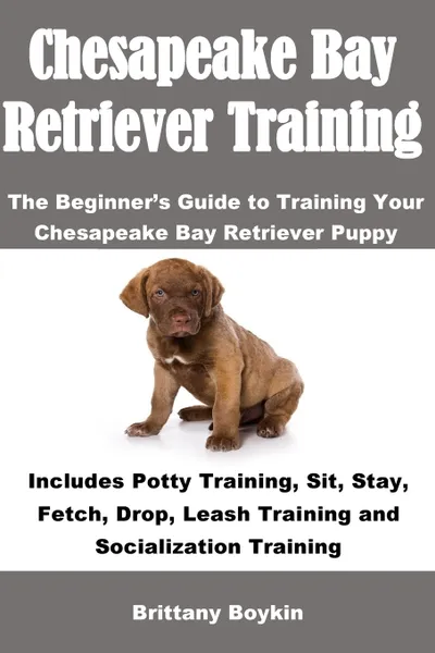 Обложка книги Chesapeake Bay Retriever Training. The Beginner's Guide to Training Your Chesapeake Bay Retriever Puppy: Includes Potty Training, Sit, Stay, Fetch, Drop, Leash Training and Socialization Training, Brittany Boykin