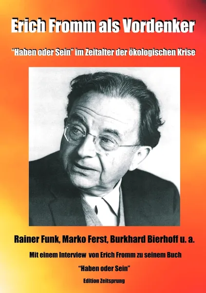 Обложка книги Erich Fromm als Vordenker, Marko Ferst, Burkhard Bierhoff, Erich Fromm