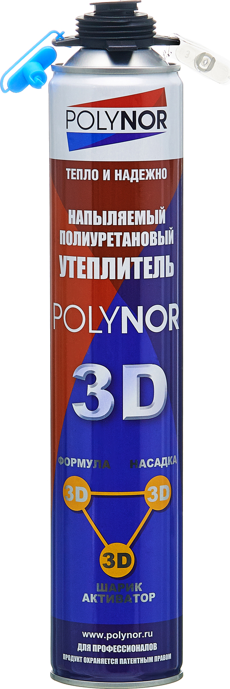 фото Напыляемый полиуретановый утеплитель Polynor 3D
