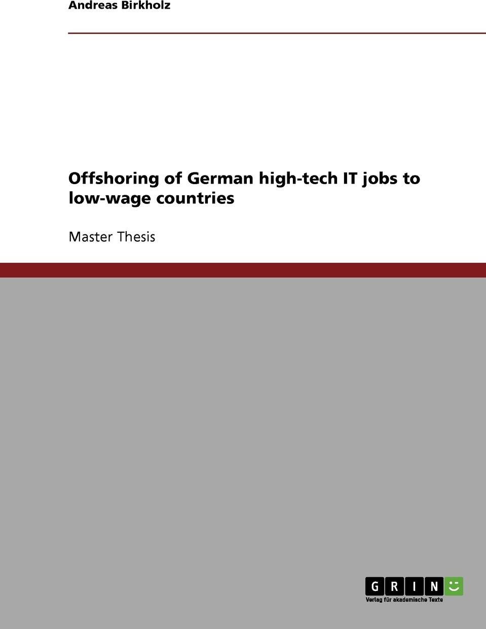 фото Offshoring of German high-tech IT jobs to low-wage countries