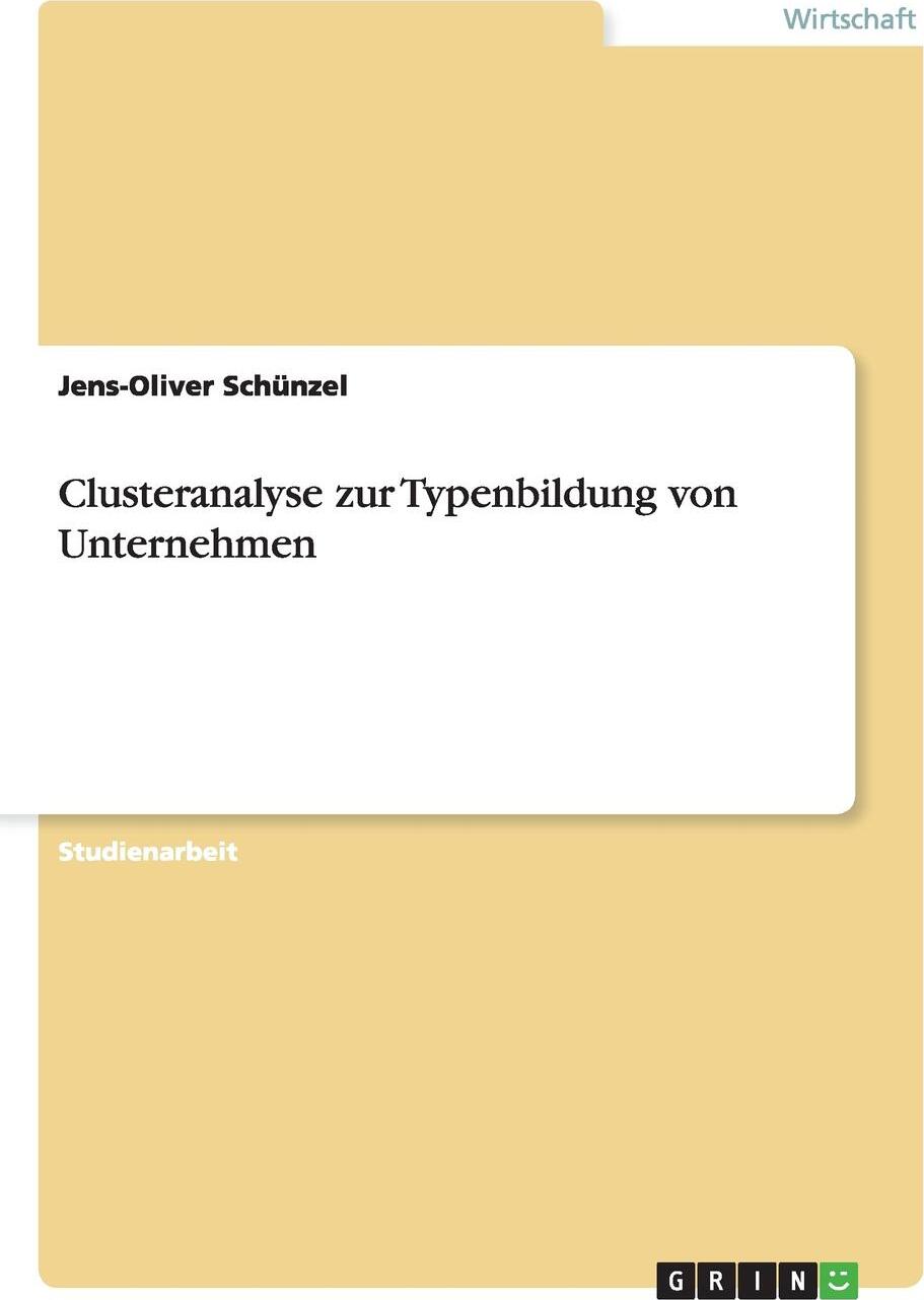 фото Clusteranalyse zur Typenbildung von Unternehmen