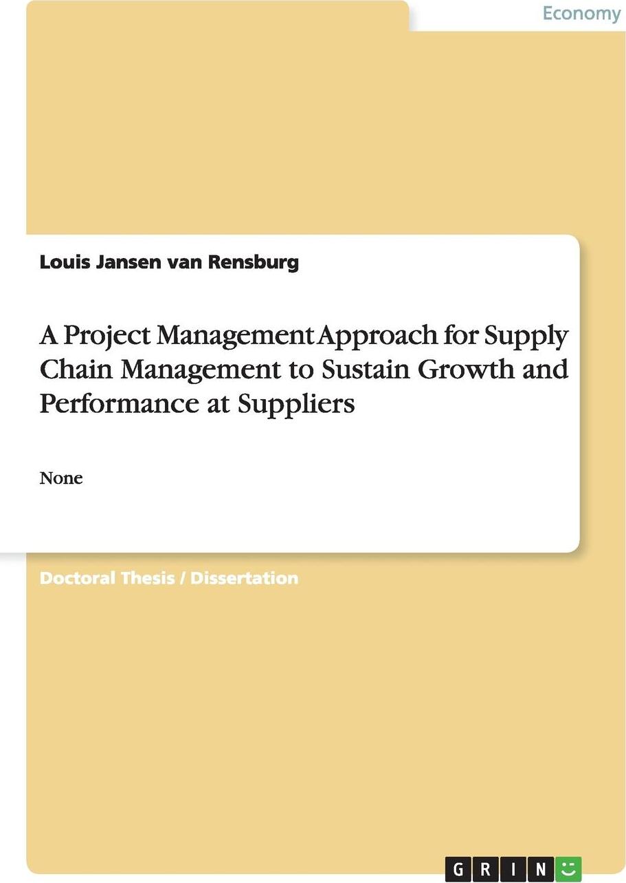 фото A Project Management Approach for Supply Chain Management to Sustain Growth and Performance at Suppliers