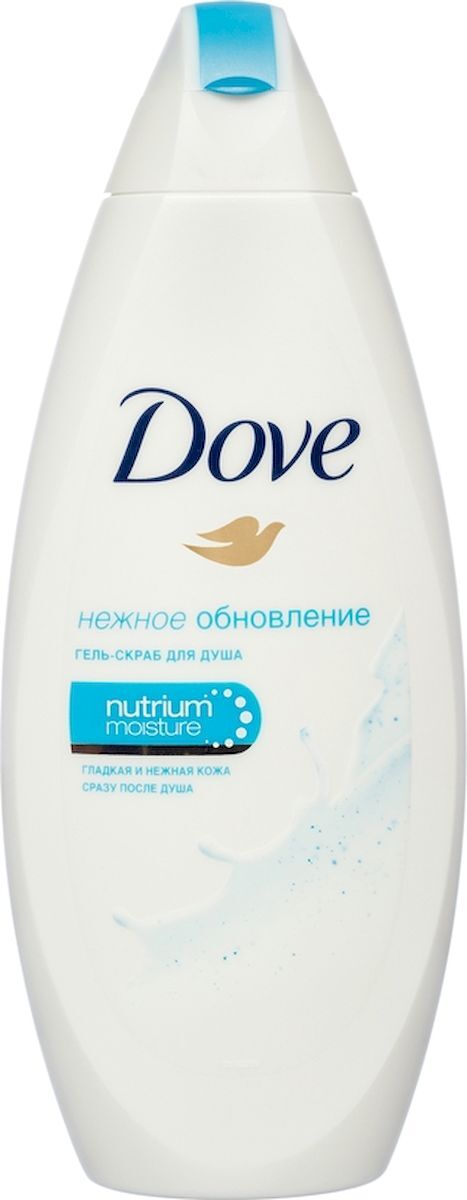 фото Гель-скраб для душа бессульфатный Dove Нежное обновление, 250 мл