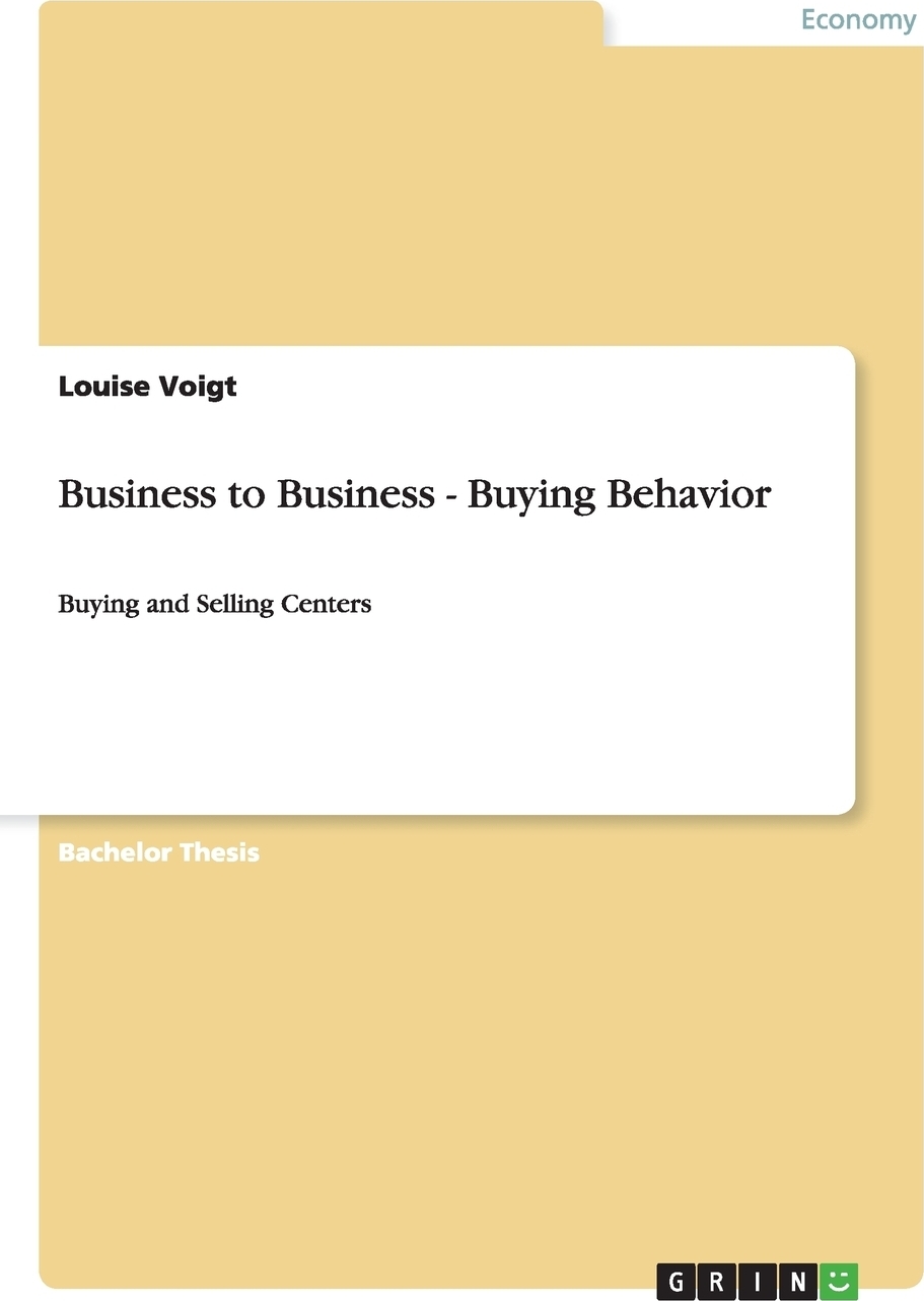 фото Business to Business - Buying Behavior