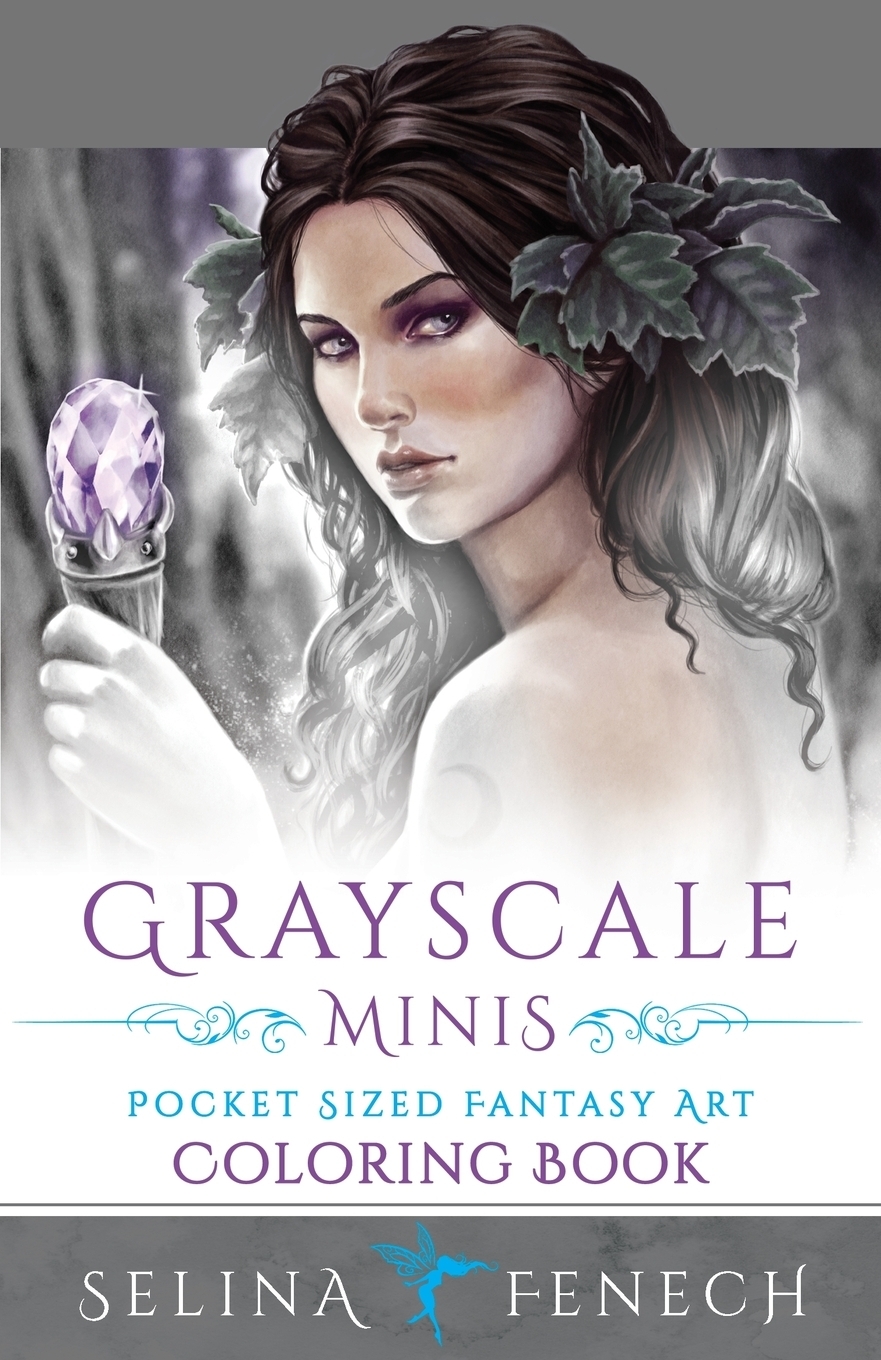 фото Grayscale Minis - Pocket Sized Fantasy Art Coloring Book